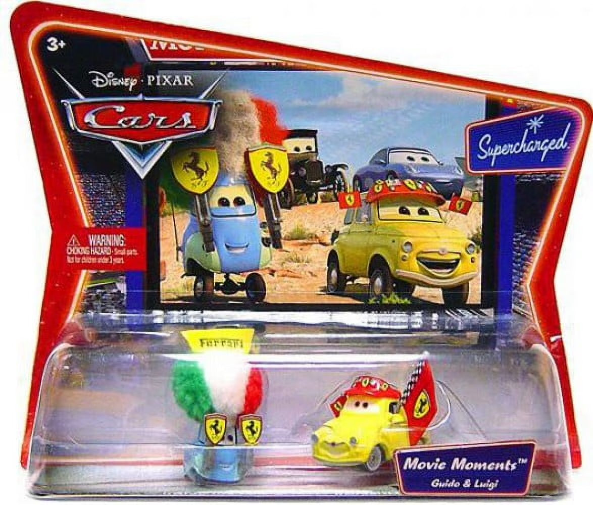 Luigi e Guido Ferrari fã Cars Disney Pixar - Mattel Miniatura Carros