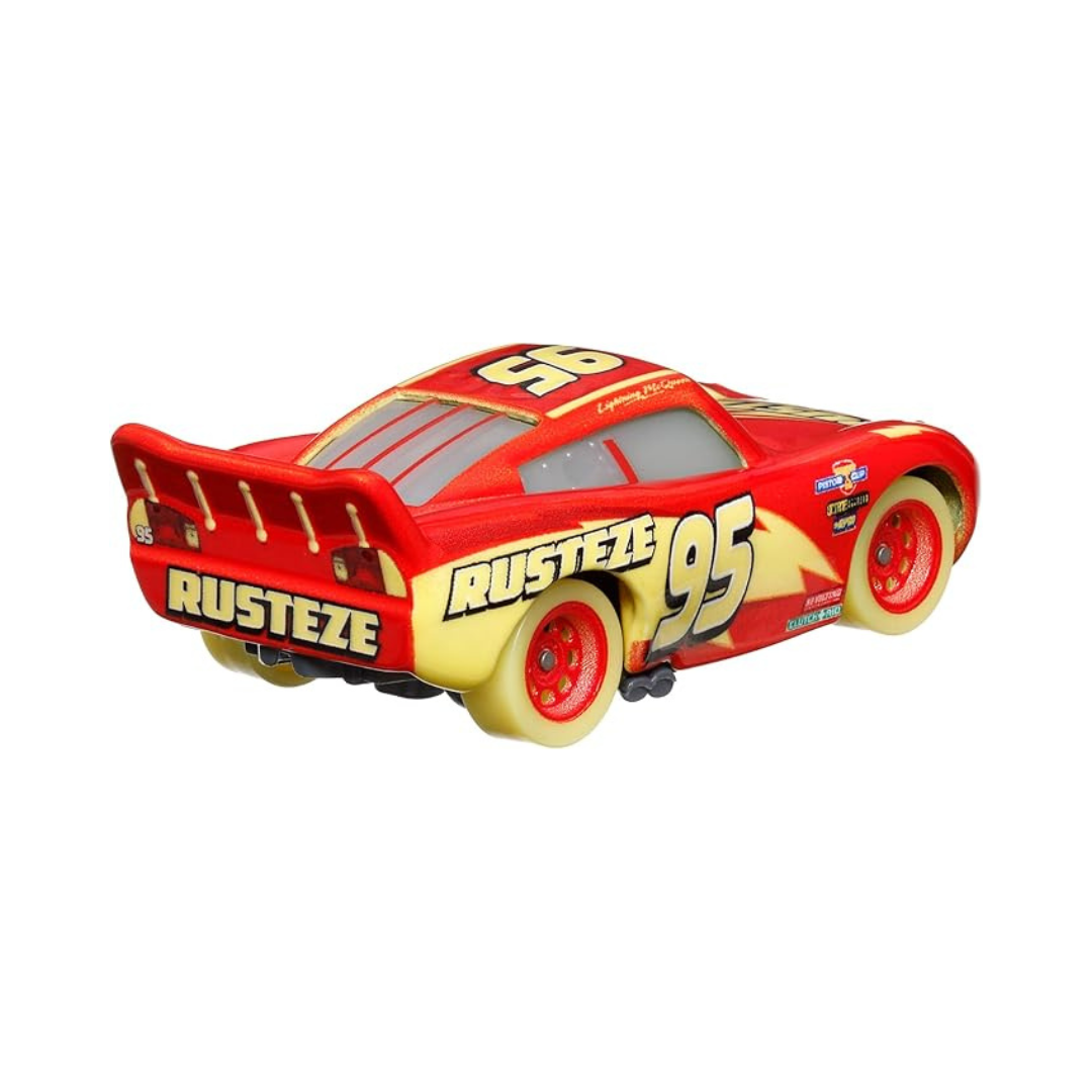 Relâmpago McQueen Glow Racers Cars Disney Pixar - Mattel Miniatura Carros