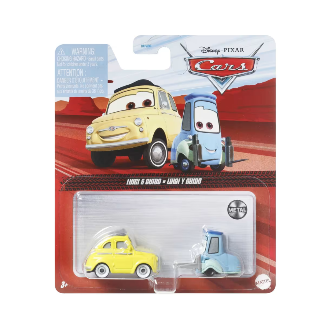 Luigi & Guido Cars Disney Pixar - Mattel Miniatura Carros