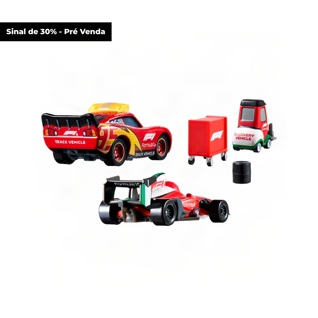 Pré Venda - Sinal 30% (R$350,00 a ser pago posteriormente) Mattel Disney and Pixar Cars x Formula 1 Multipack