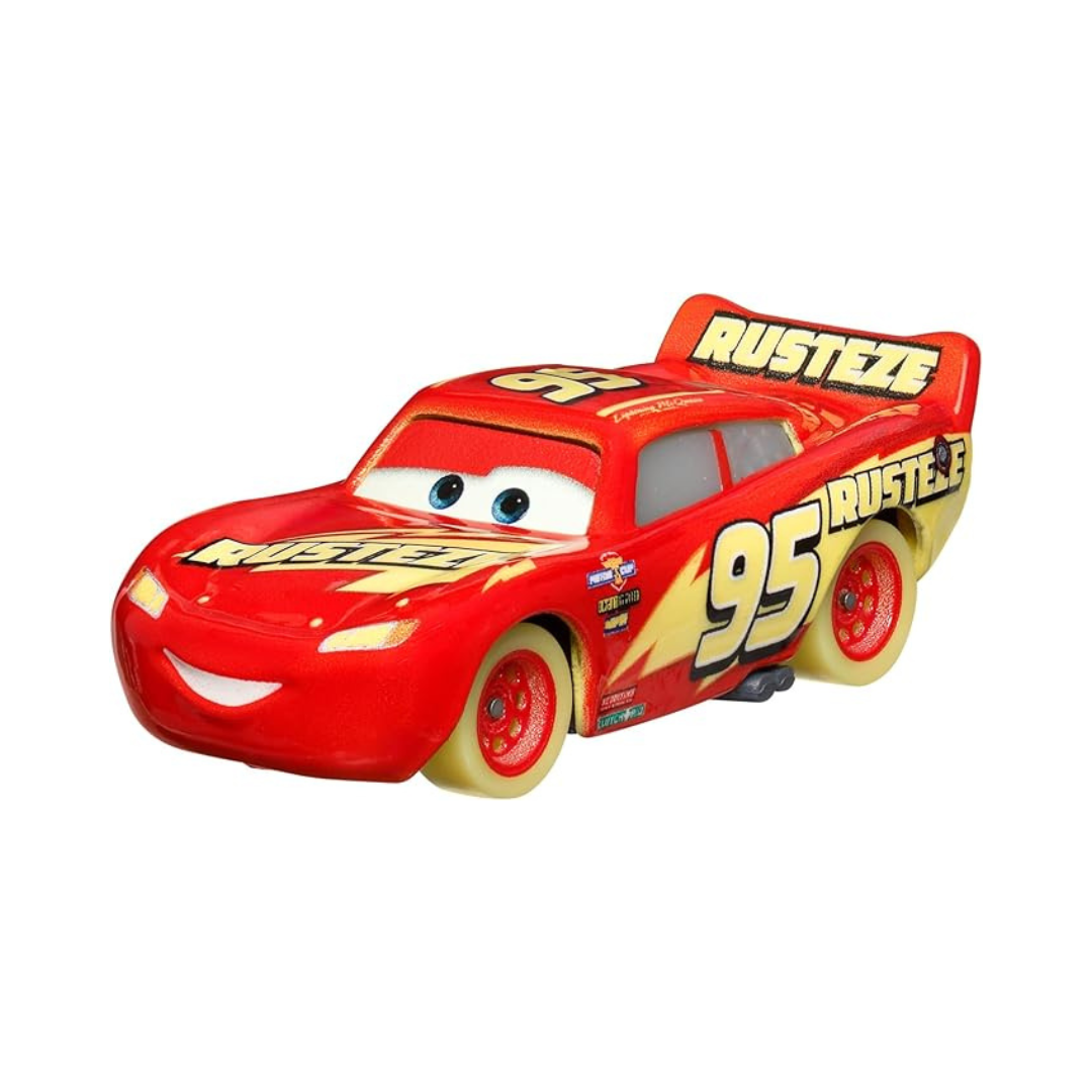 Relâmpago McQueen Glow Racers Cars Disney Pixar - Mattel Miniatura Carros