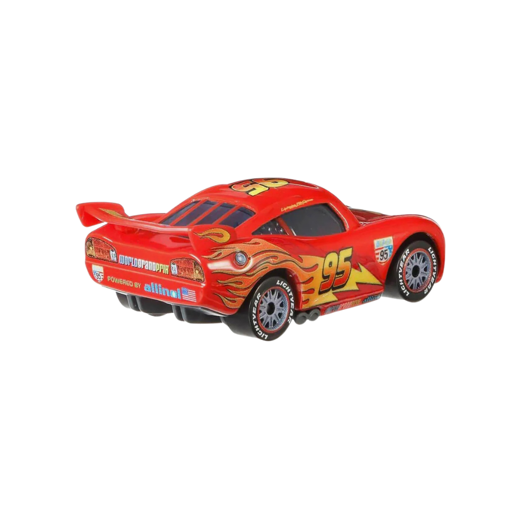 Relâmpago McQueen com Rodas de Corrida Cars Disney Pixar - Mattel Miniatura Carros