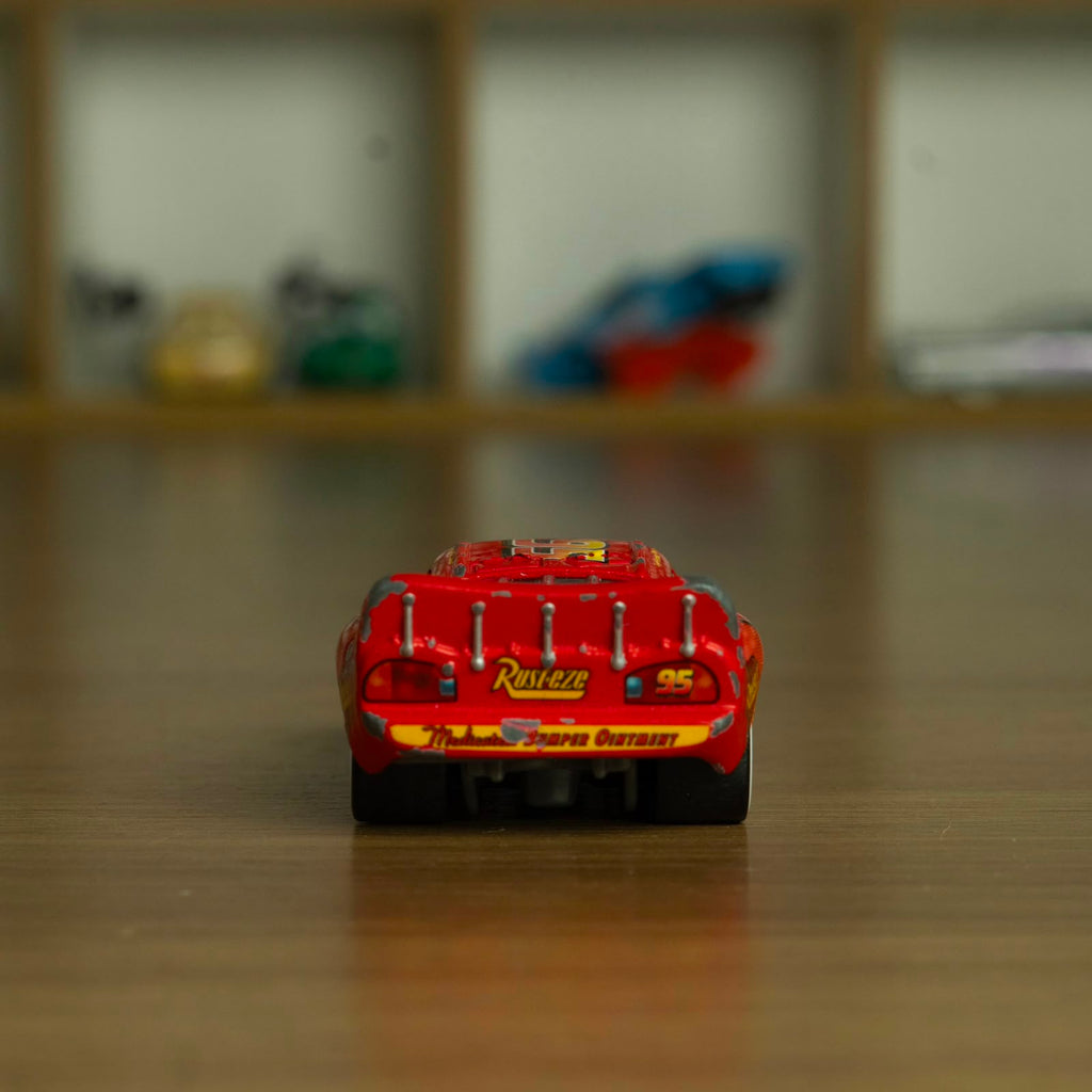 Lightning Mcqueen Faixas Brancas (Loose) Cars Disney Pixar - Mattel Miniatura Carros