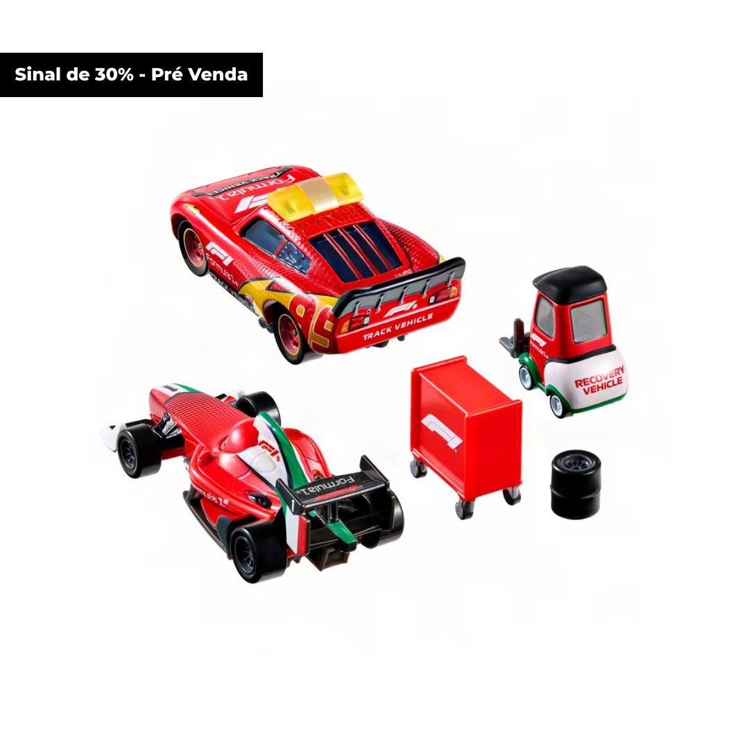 Pré Venda - Sinal 30% (R$350,00 a ser pago posteriormente) Mattel Disney and Pixar Cars x Formula 1 Multipack