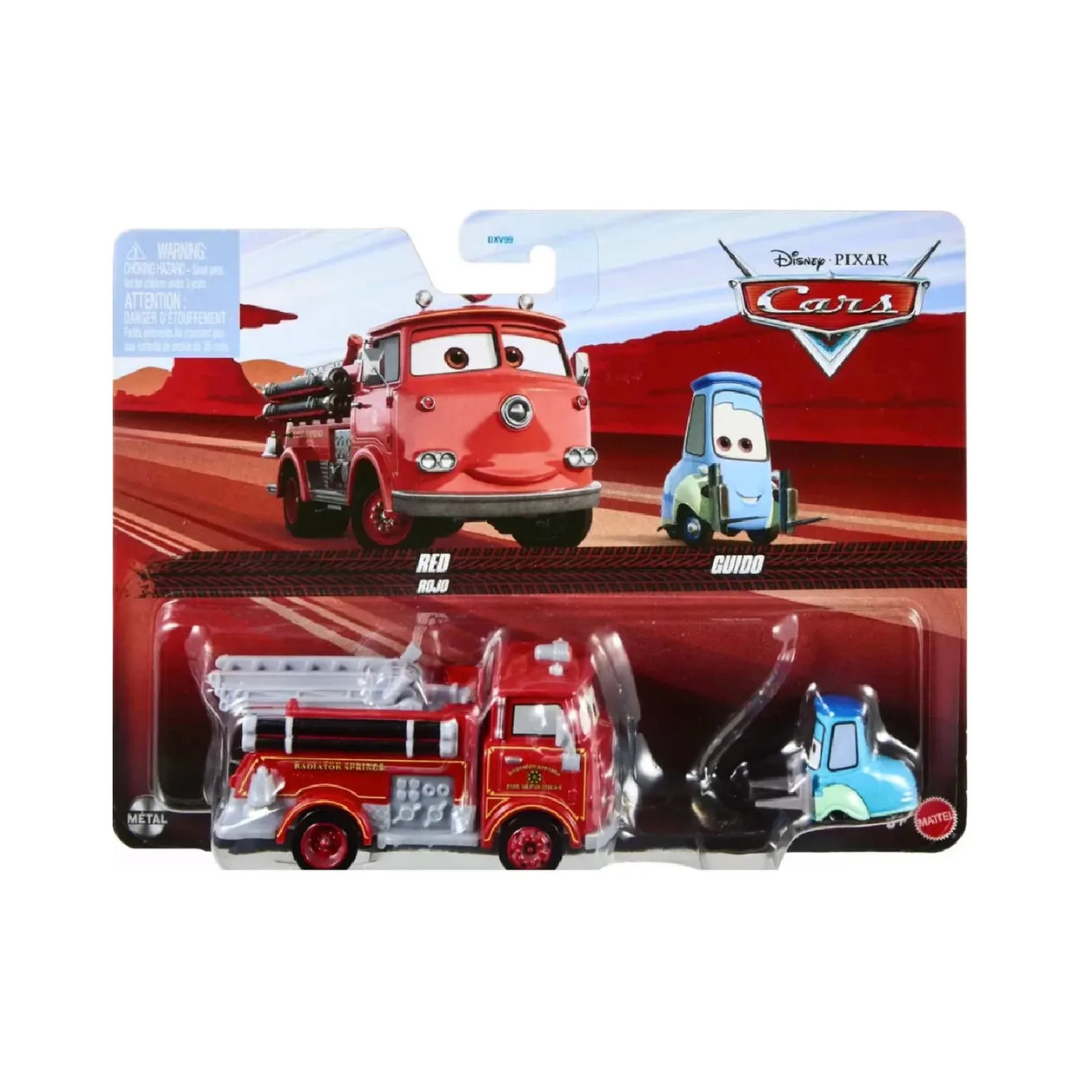 Red & Guido Cars Disney Pixar - Mattel Miniatura Carros