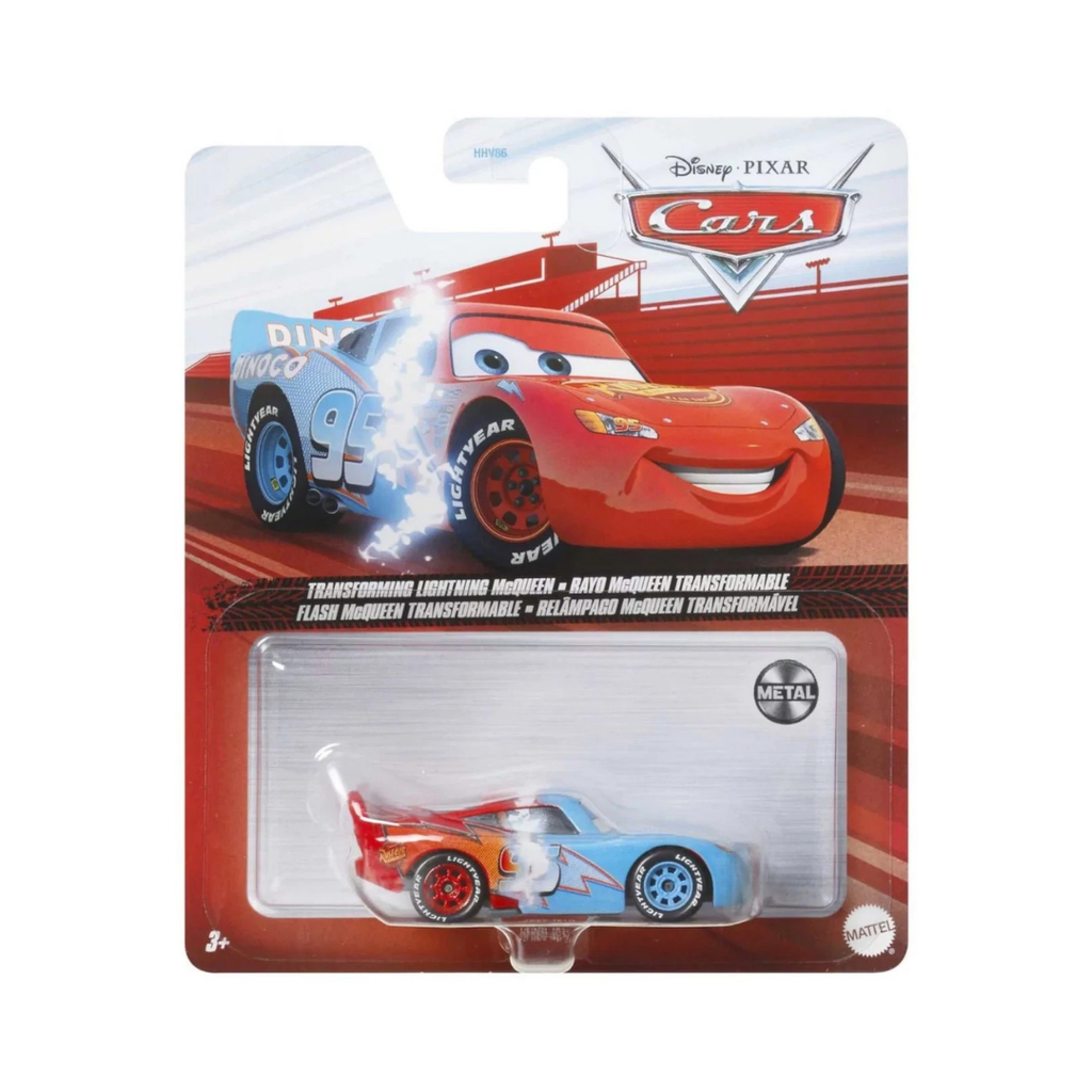 Relâmpago McQueen Transformável Cars Disney Pixar - Mattel Miniatura Carros