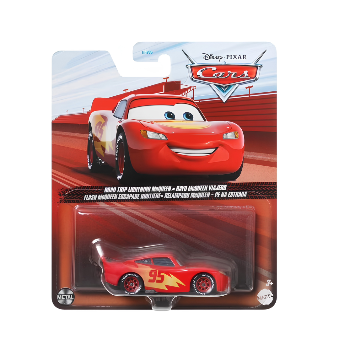 Relâmpago McQueen - Pé na Estrada Cars Disney Pixar - Mattel Miniatura Carros