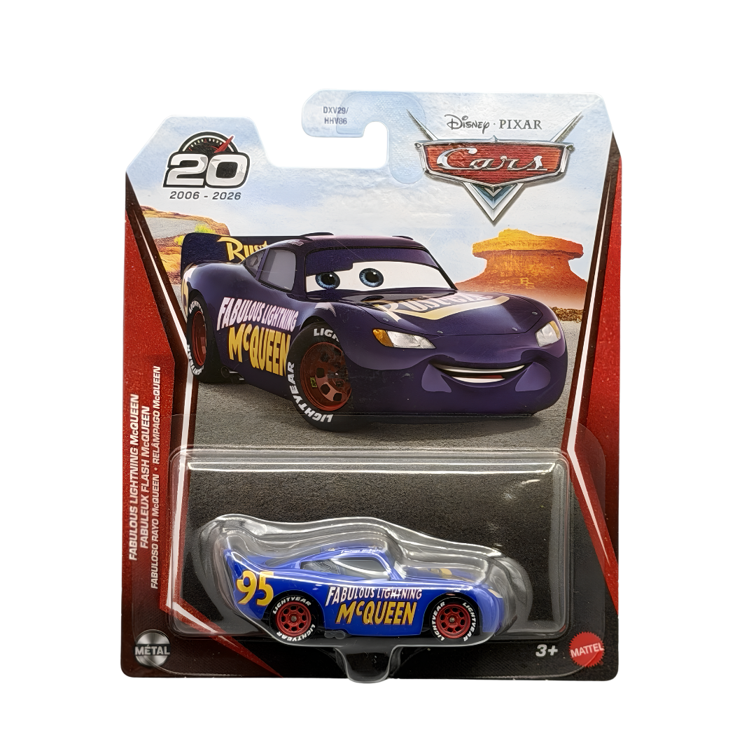 Fabuloso Relâmpago McQueen Edição 20 anos Cars Disney Pixar - Mattel Miniatura Carros
