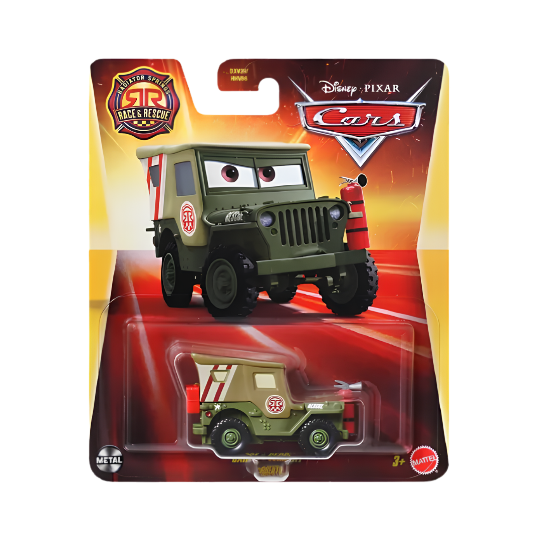 Sargento Race & Rescue Cars Disney Pixar - Mattel Miniatura Carros
