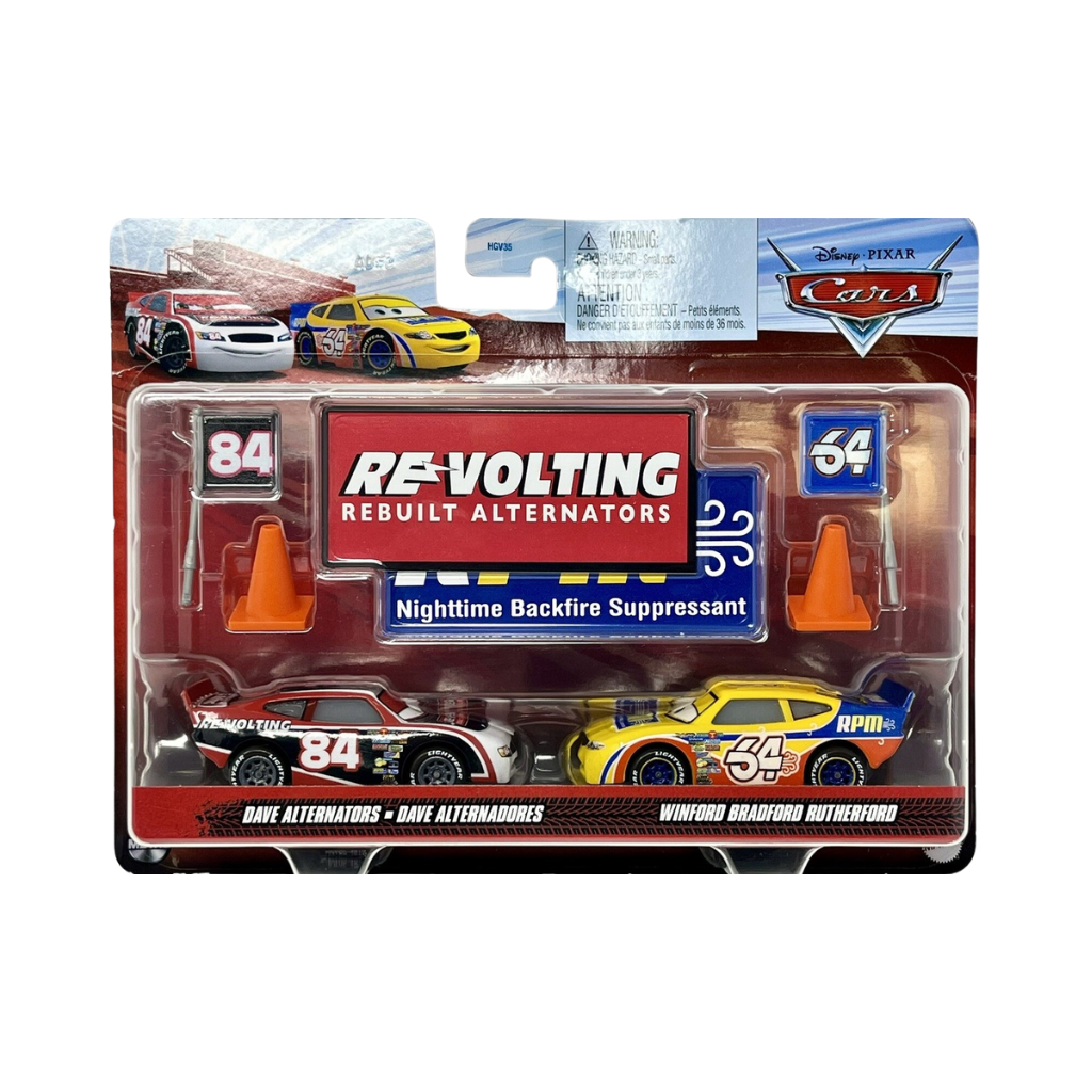 Dave Alternadors e Winford Cars Disney Pixar - Mattel Miniatura Carros