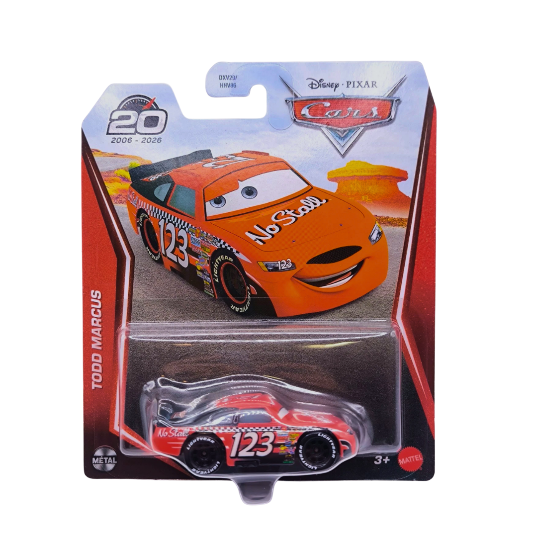 Todd Marcus Edição 20 anos Cars Disney Pixar - Mattel Miniatura Carros
