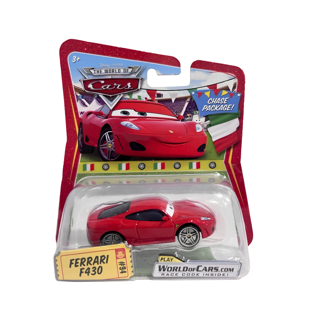 Ferrari F430 Chase a Package Cars Disney Pixar - Mattel Miniatura Carros