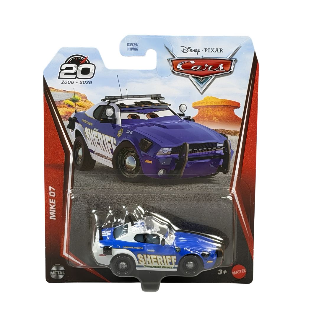 Mike 07 Edição 20 anos Cars Disney Pixar - Mattel Miniatura Carros