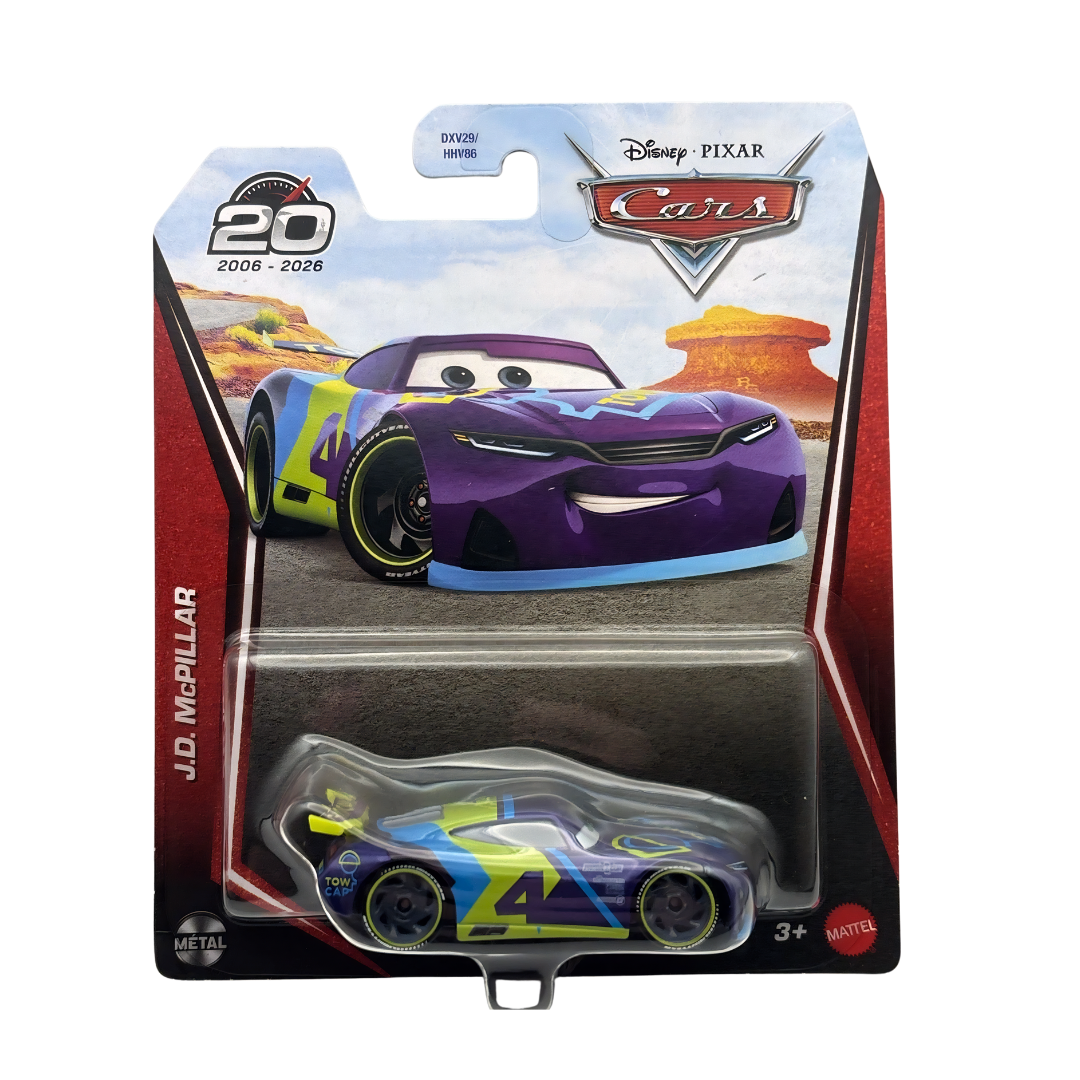 J.D McPillar Edição 20 anos Cars Disney Pixar - Mattel Miniatura Carros