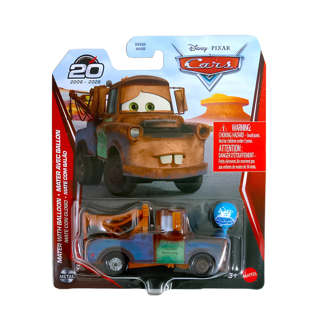 Mate Com Balão Edição 20 anos Cars Disney Pixar - Mattel Miniatura Carros
