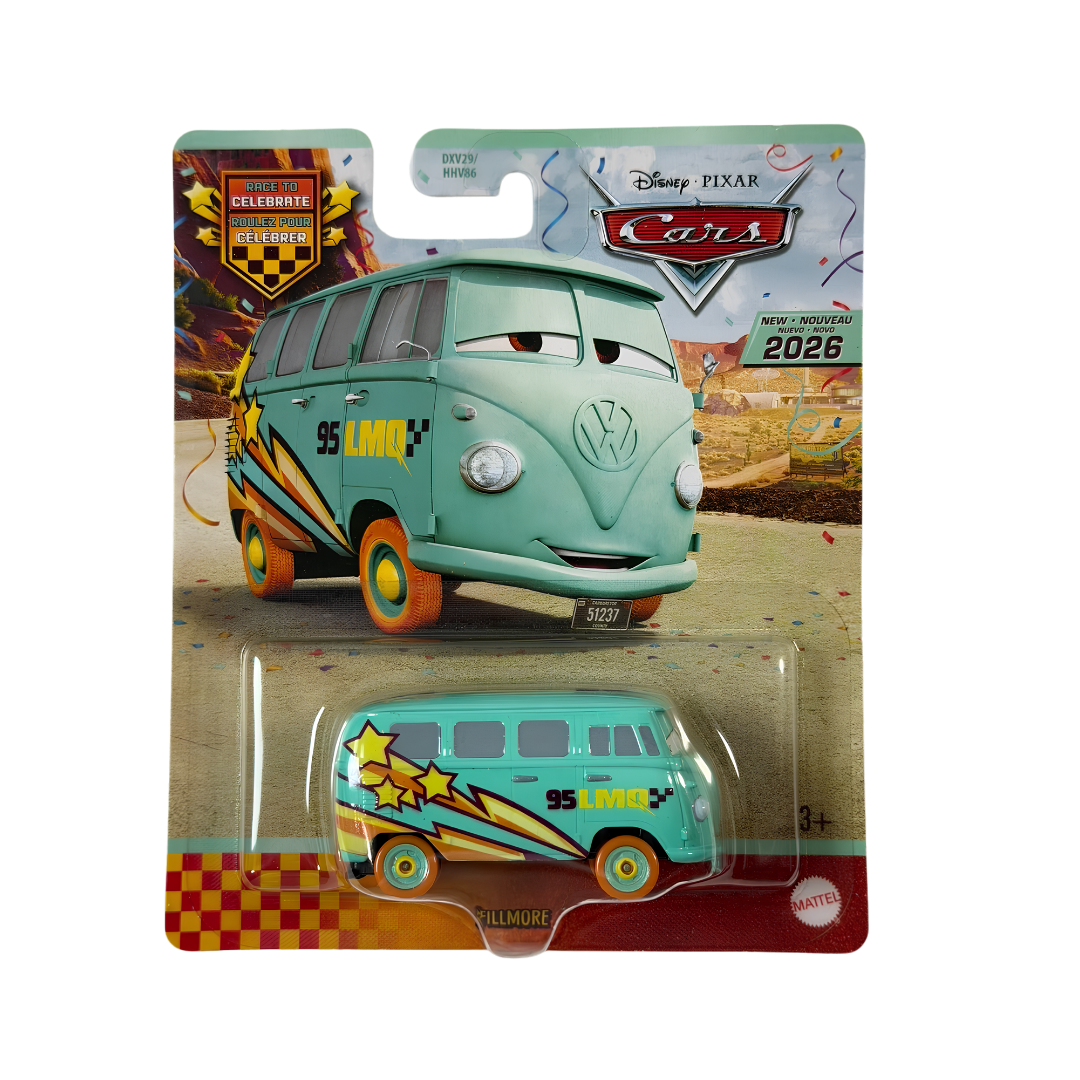 Fillmore Race to Celebrate Cars Disney Pixar - Mattel Miniatura Carros