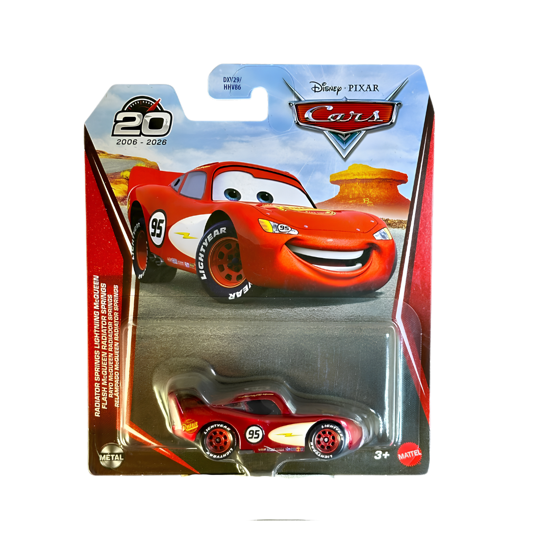 Relâmpago McQueen Radiator Springs Edição 20 anos Cars Disney Pixar - Mattel Miniatura Carros